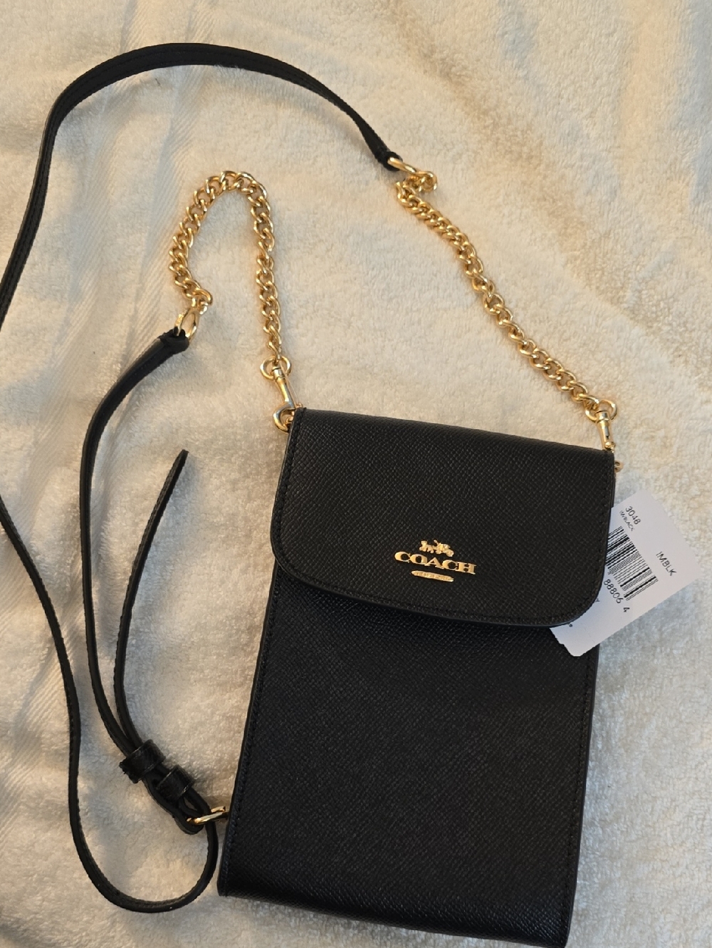 Coach Rachel Phone Crossbody  Pouch with Gold Chain